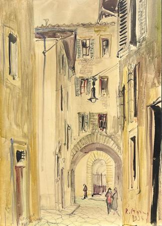 Art work by Rodolfo Marma Via del Limbo  - watercolor paper 